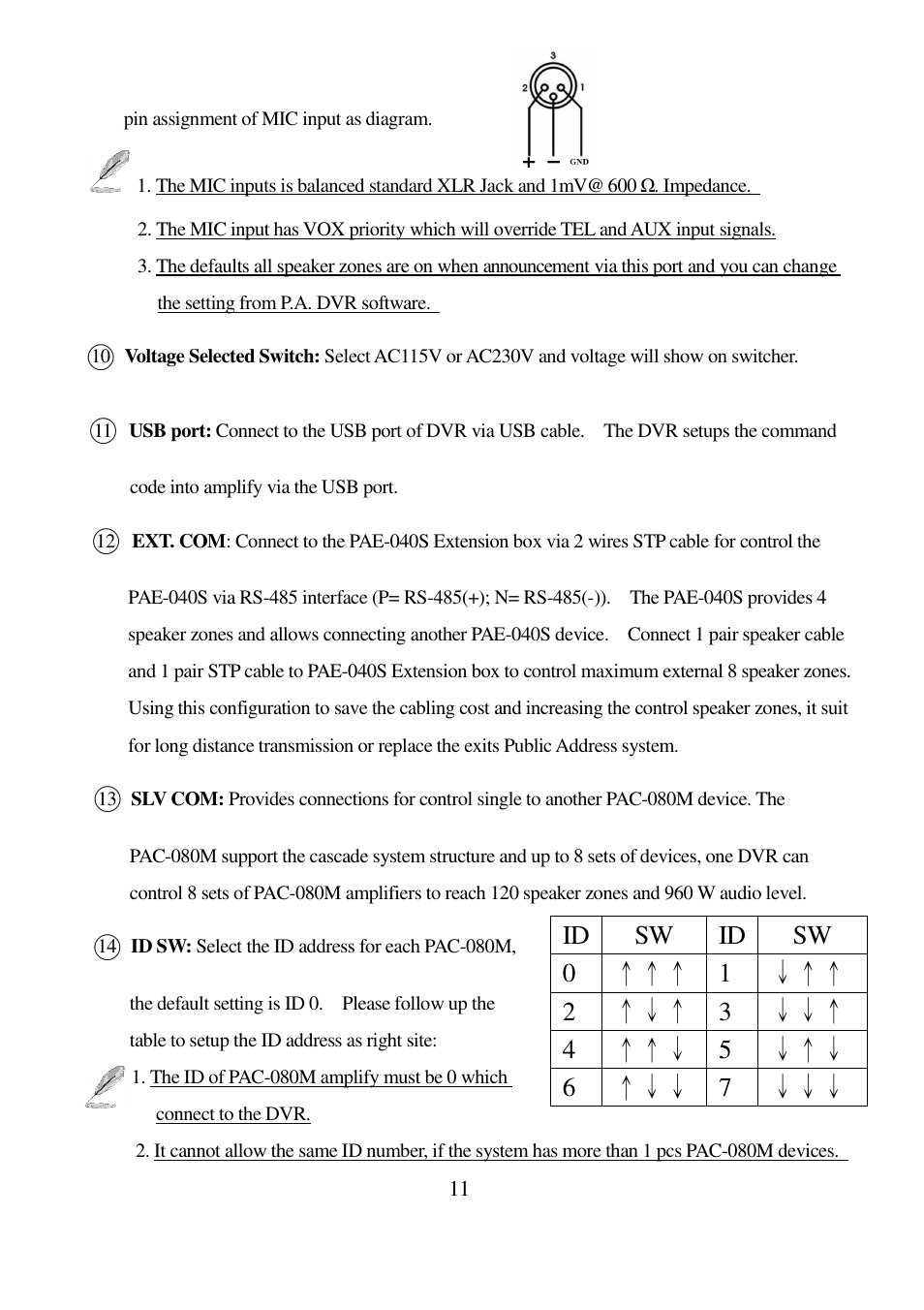 I-View PAC-080M Intelligent Audio Amplifier User Manual | Page 11 / 14