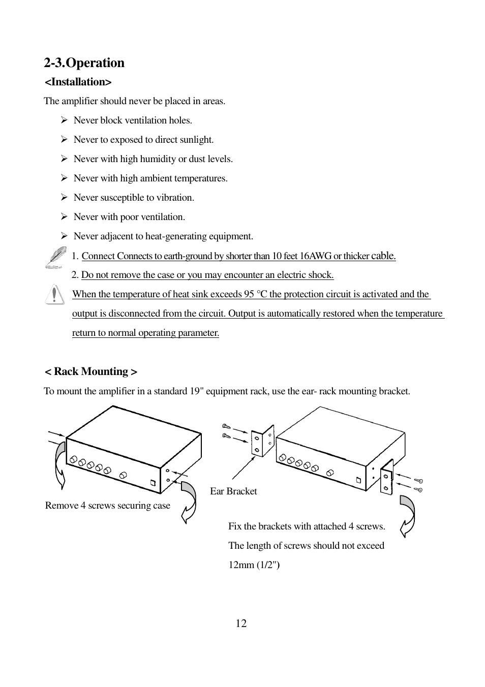 3. operation | I-View PAC-080M Intelligent Audio Amplifier User Manual | Page 12 / 14