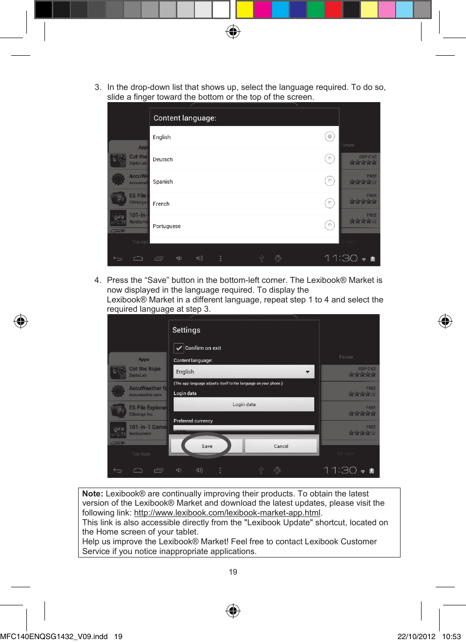 Lexibook MFC140EN User Manual | Page 19 / 22