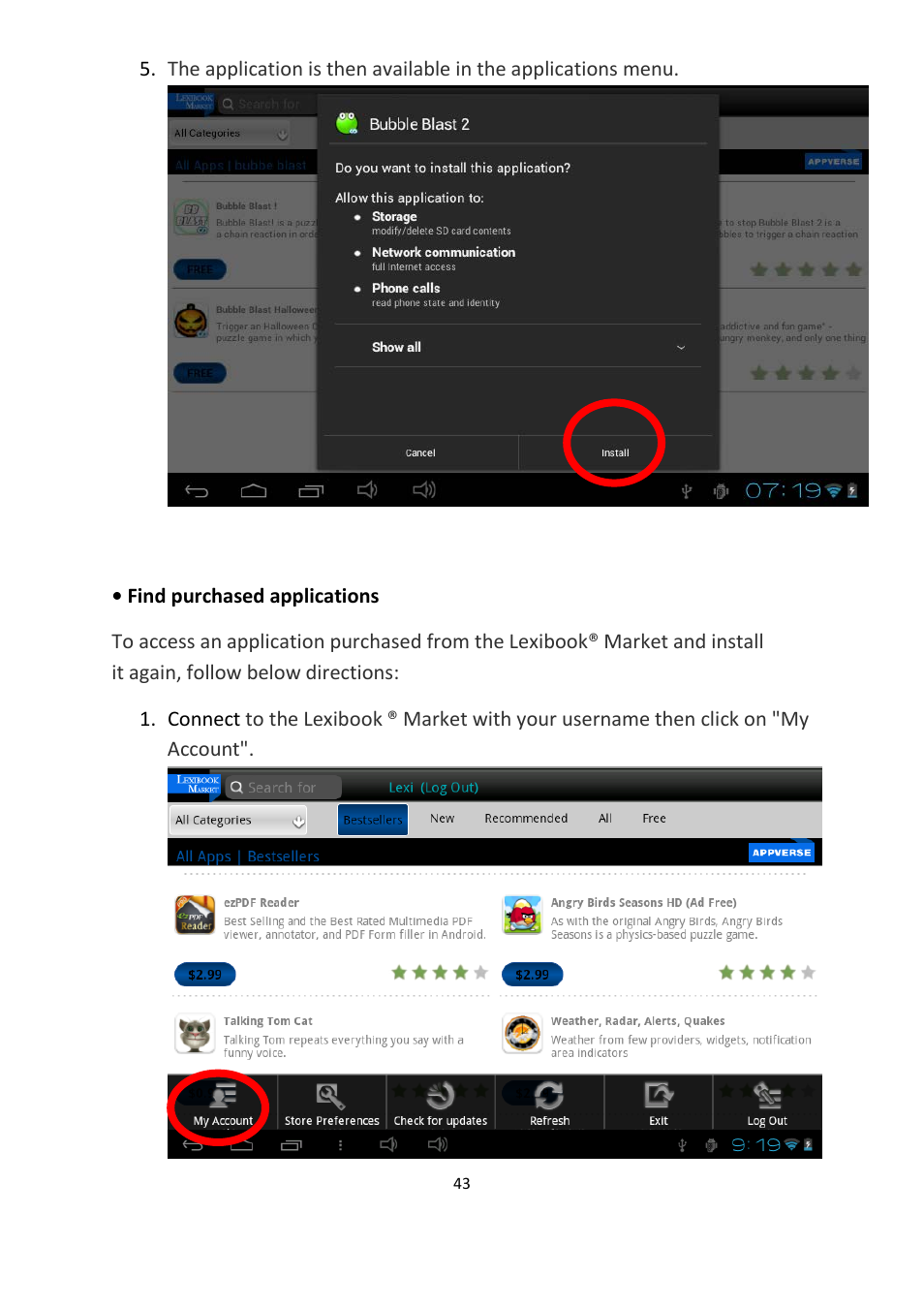 Lexibook MFC155EN User Manual | Page 43 / 54