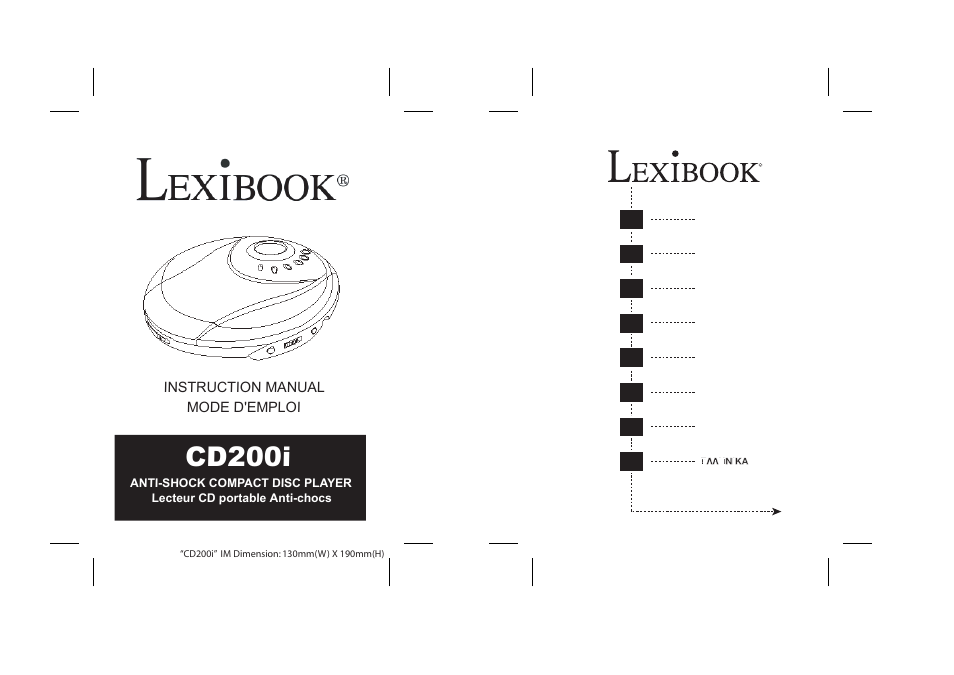 Lexibook CD200i User Manual | 7 pages