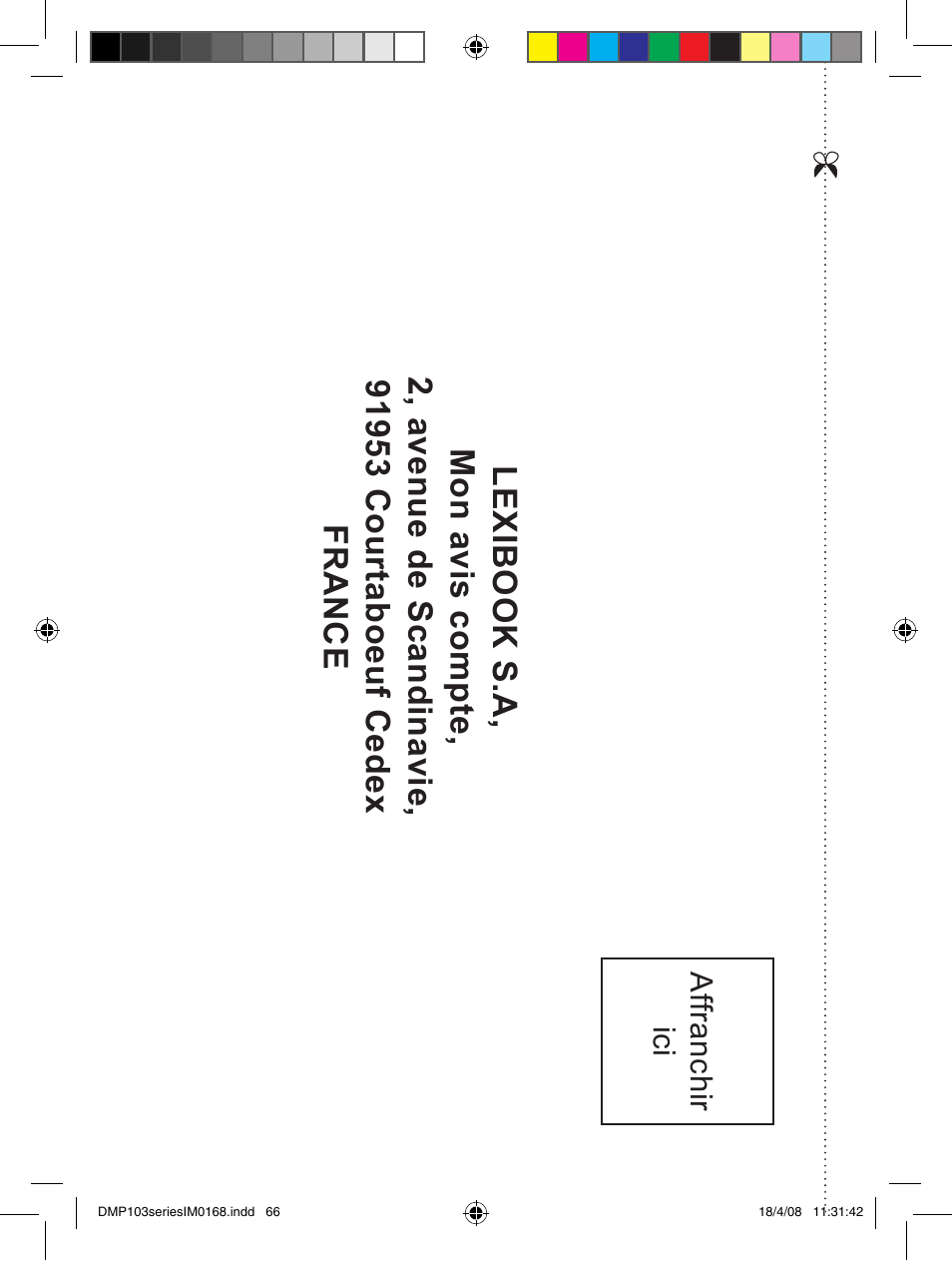 Lexibook DMP103SP User Manual | Page 66 / 66