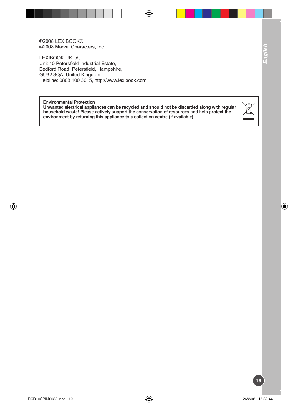 Lexibook RCD10SP User Manual | Page 19 / 58