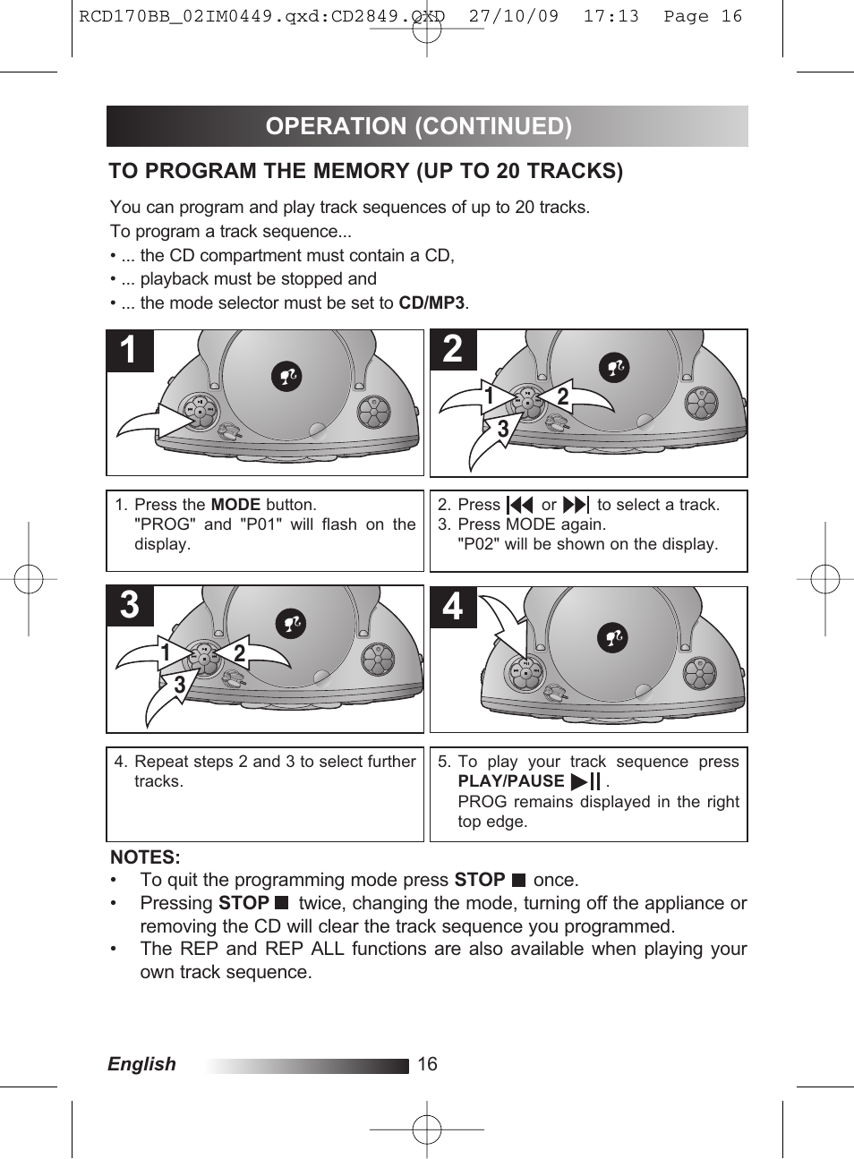 Lexibook RCD170BB User Manual | Page 16 / 134