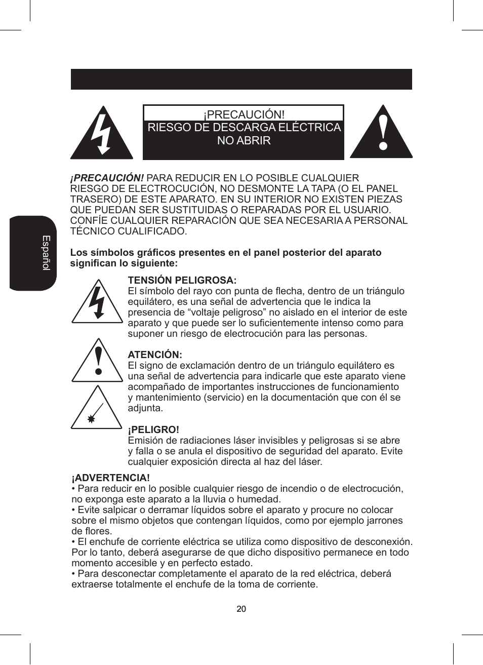 Lexibook RCD200TS User Manual | Page 20 / 54