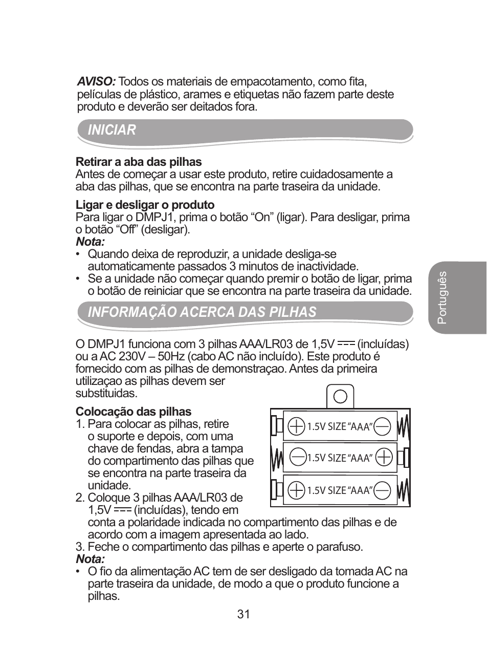 Lexibook DMPJ1 User Manual | Page 31 / 66