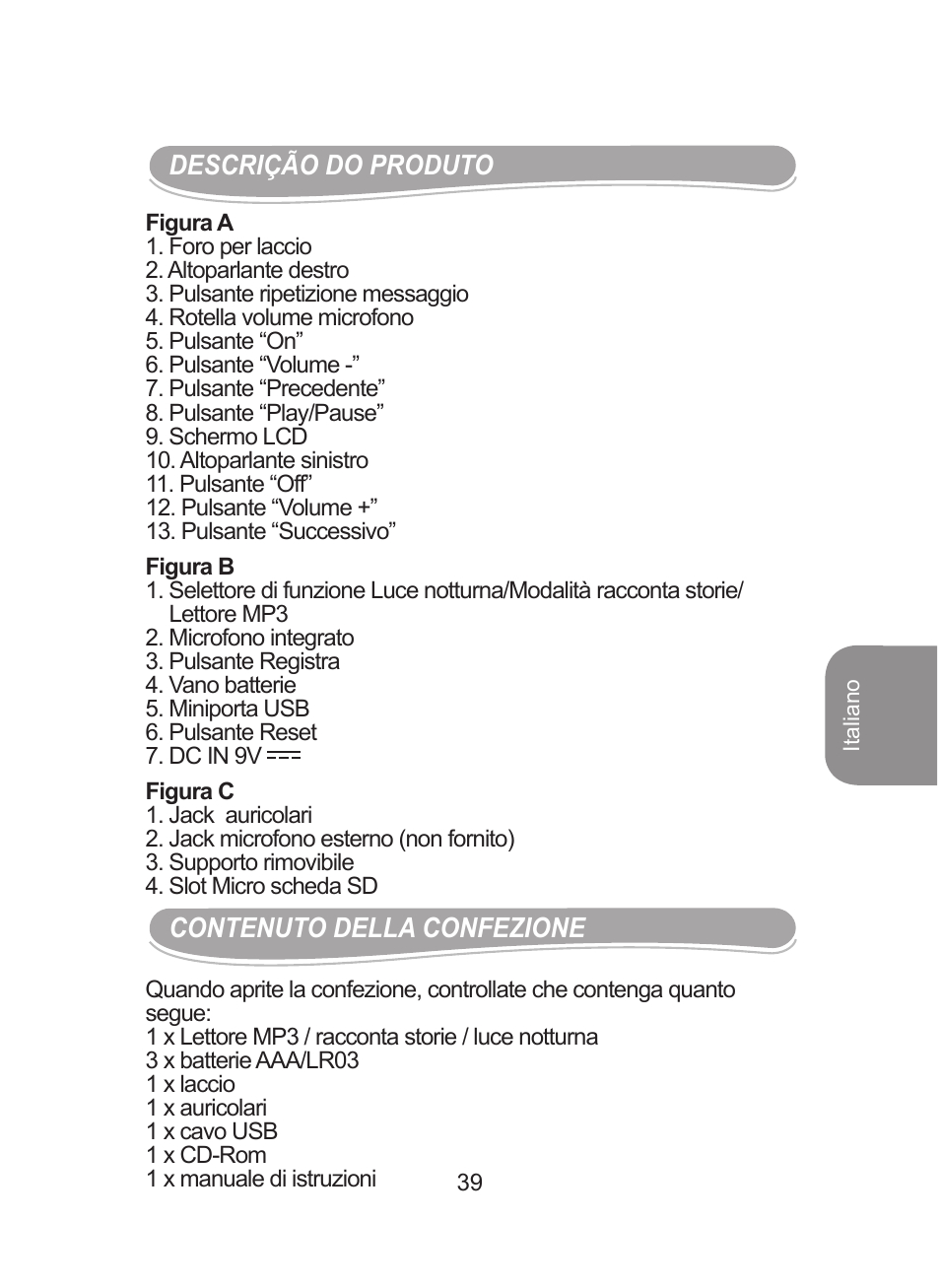 Lexibook DMPJ1 User Manual | Page 39 / 66