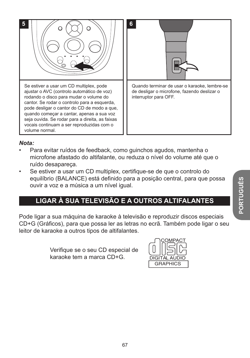 Ligar à sua televisão e a outros altifalantes | Lexibook K5000HM User Manual | Page 67 / 108