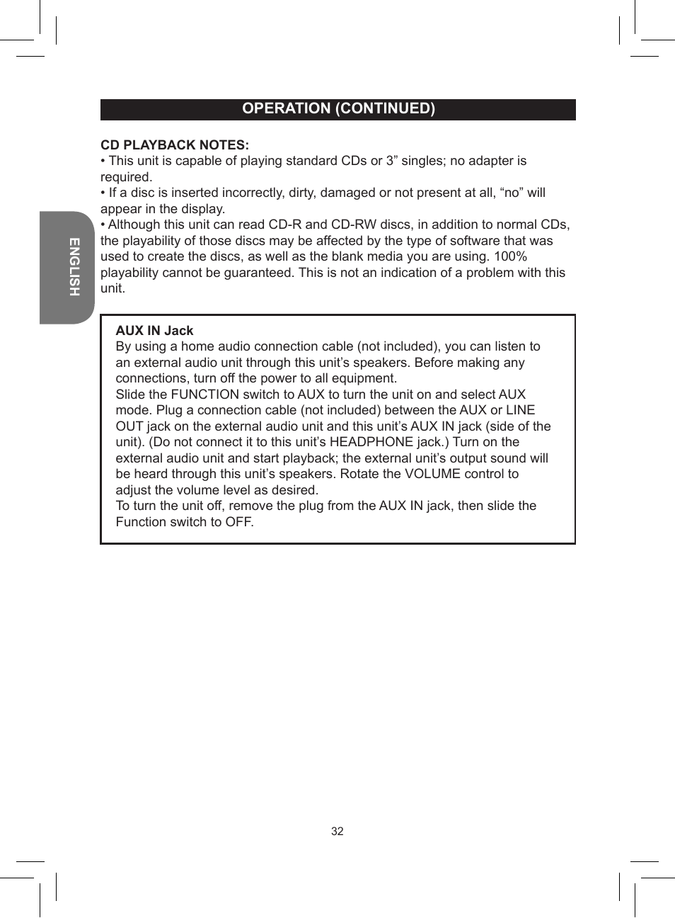 Lexibook RCD150FE User Manual | Page 32 / 130