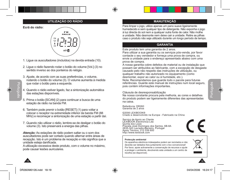 Lexibook DR260 User Manual | Page 10 / 17