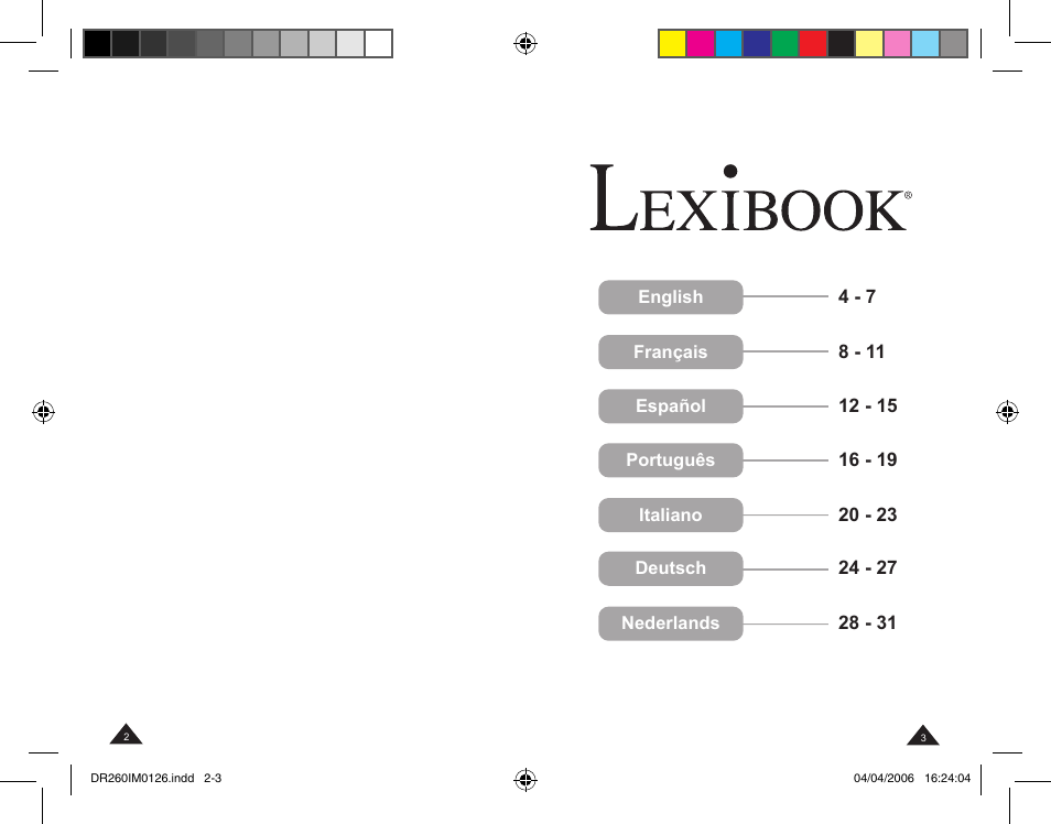 Lexibook DR260 User Manual | Page 2 / 17