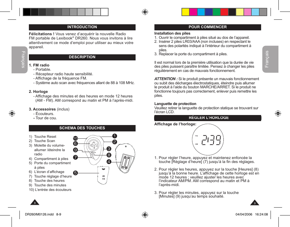 Lexibook DR260 User Manual | Page 5 / 17