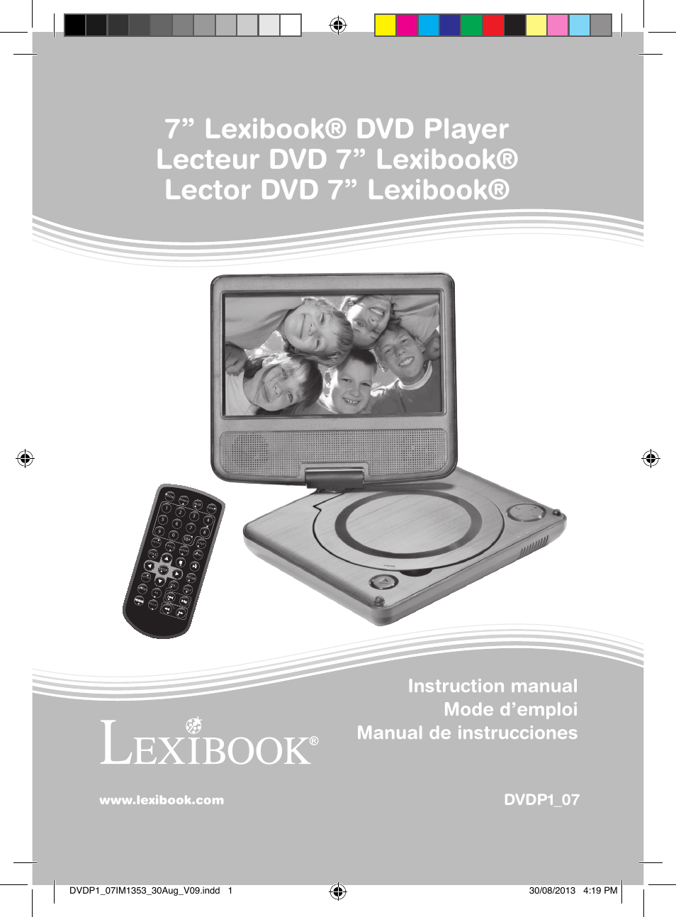 Lexibook DVDP1 VA07 User Manual | 52 pages