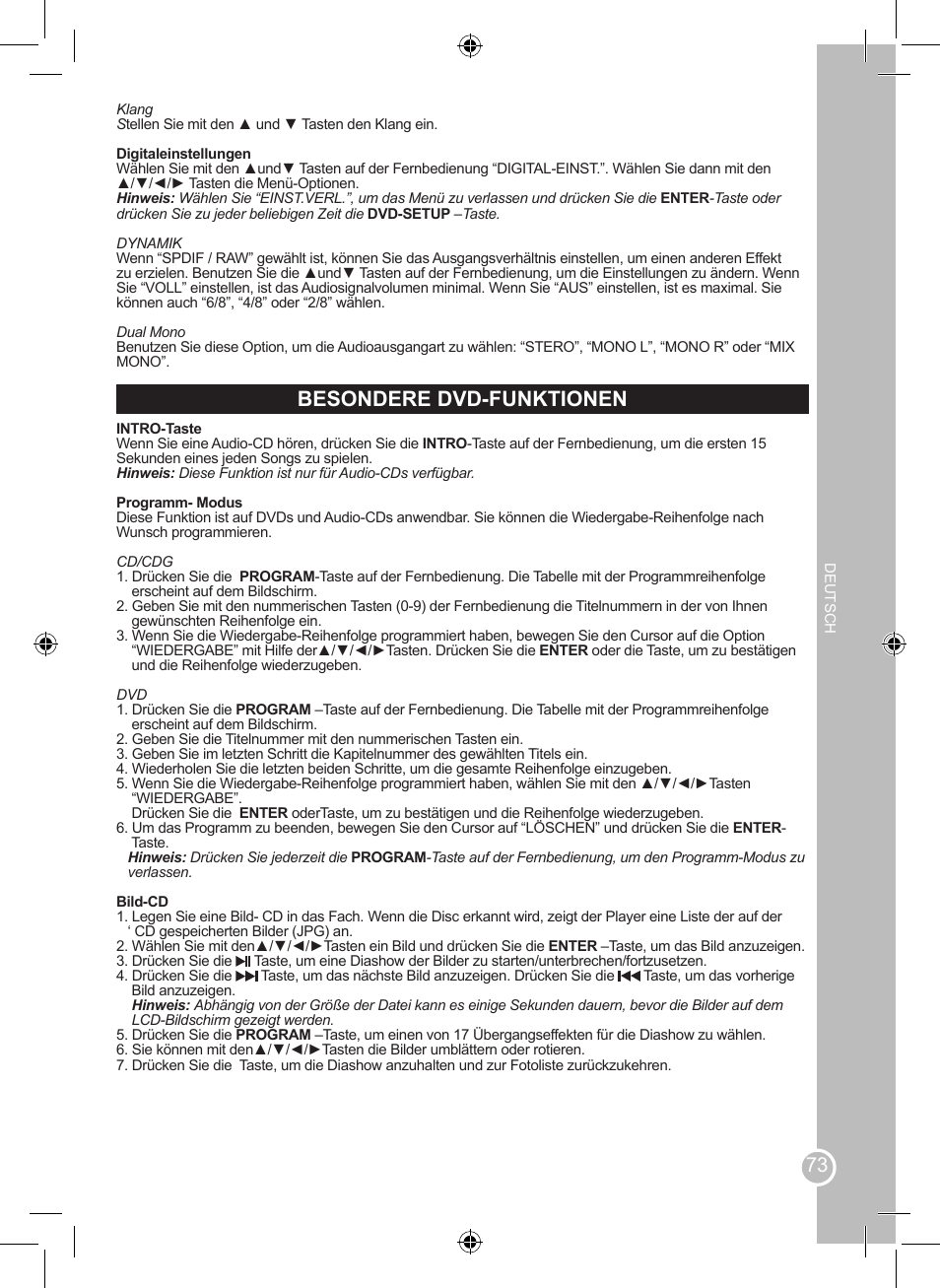 Besondere dvd-funktionen | Lexibook LCDDVD2SP User Manual | Page 73 / 88