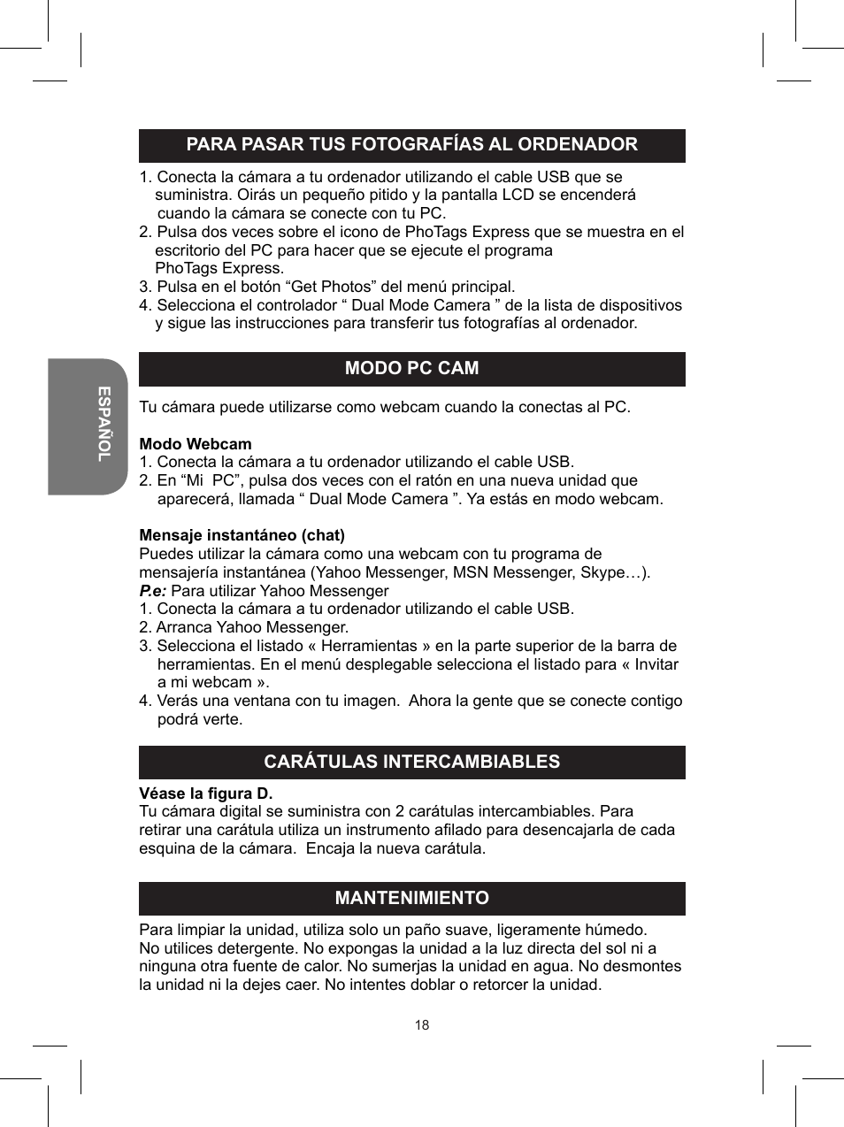 Lexibook DJ025 Series User Manual | Page 18 / 42