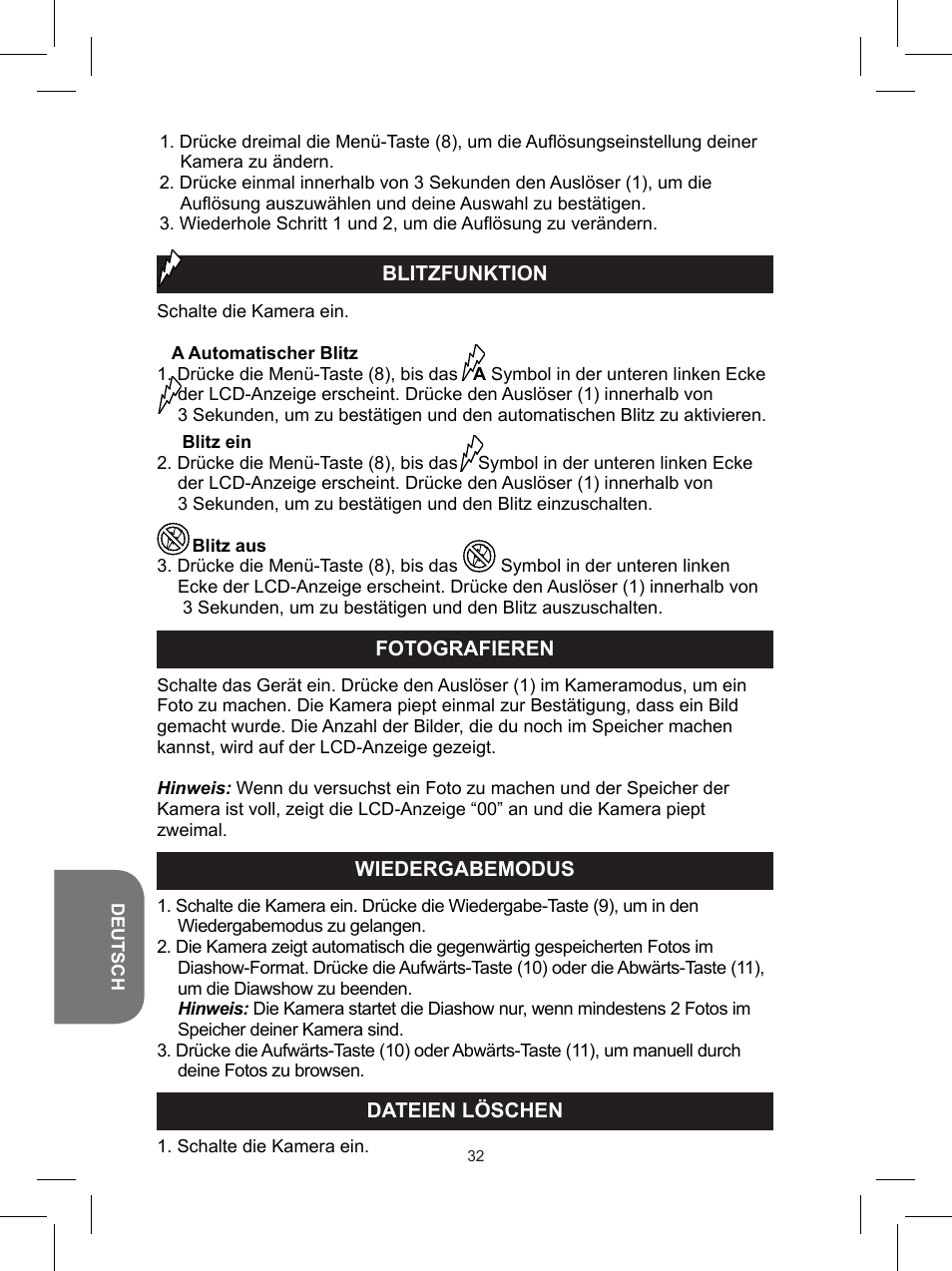 Lexibook DJ025 Series User Manual | Page 32 / 42