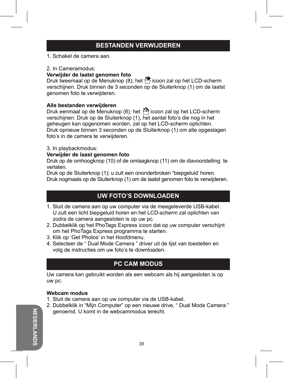 Lexibook DJ025 Series User Manual | Page 38 / 42