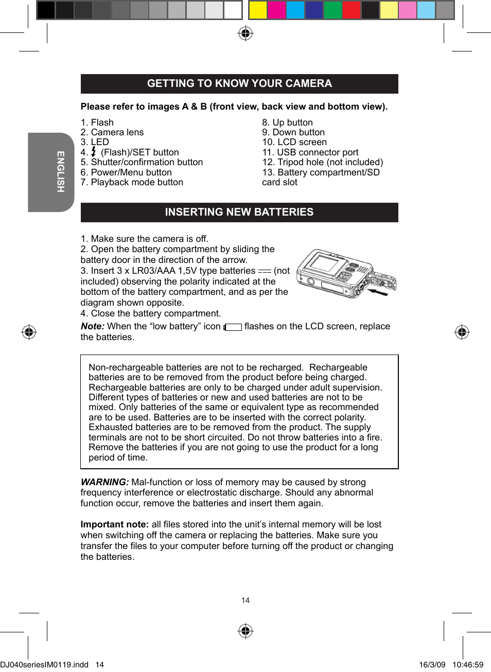 Lexibook DJ040 Series User Manual | Page 14 / 75