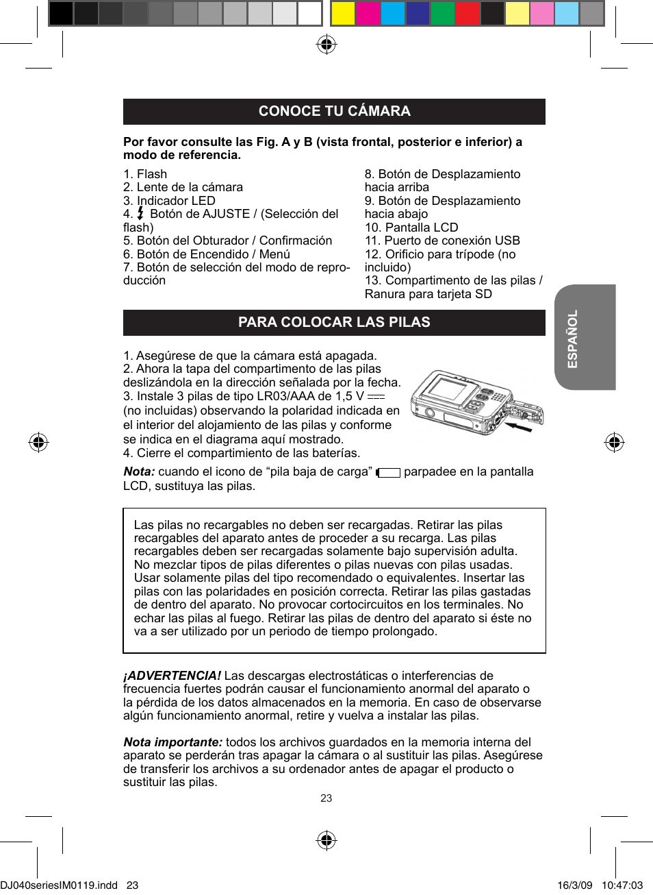 Lexibook DJ040 Series User Manual | Page 23 / 75