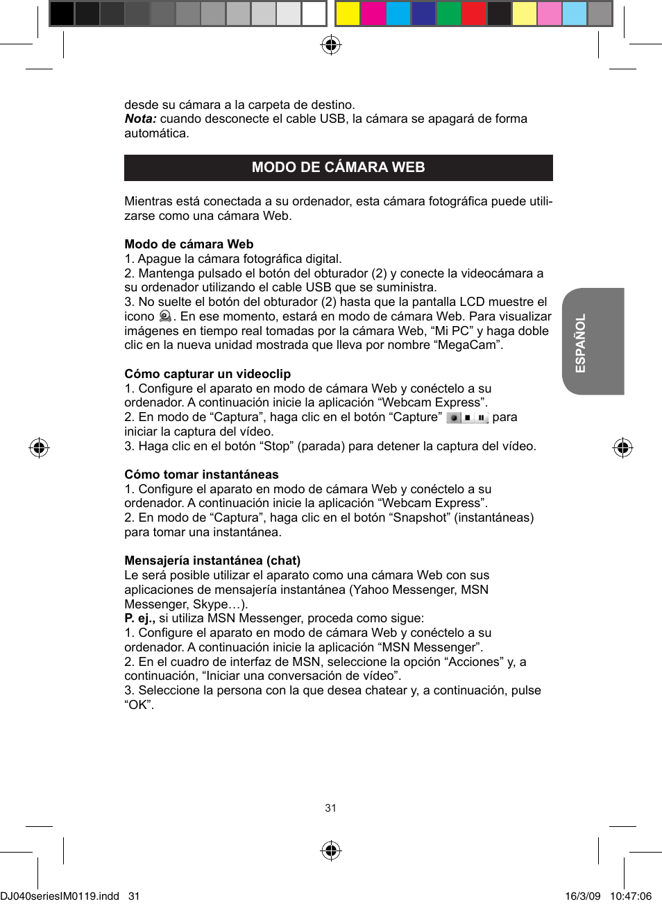 Lexibook DJ040 Series User Manual | Page 31 / 75