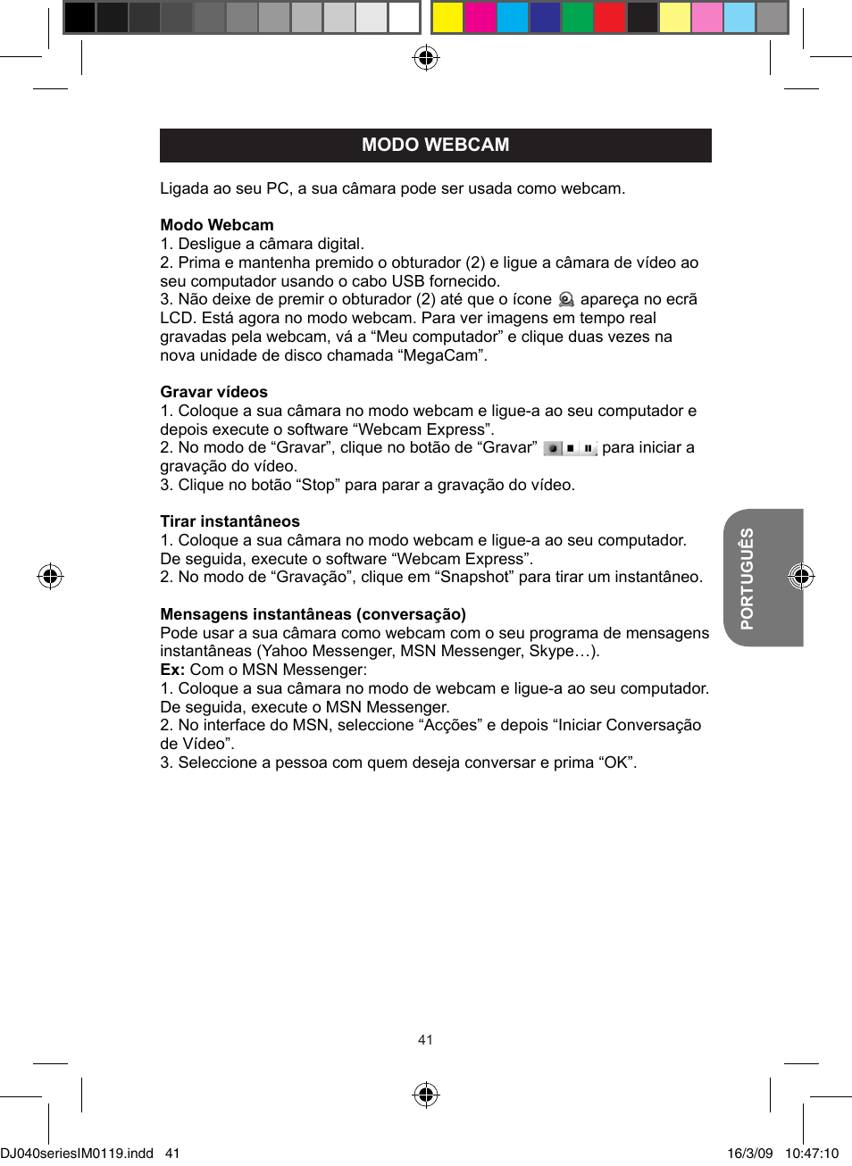 Lexibook DJ040 Series User Manual | Page 41 / 75