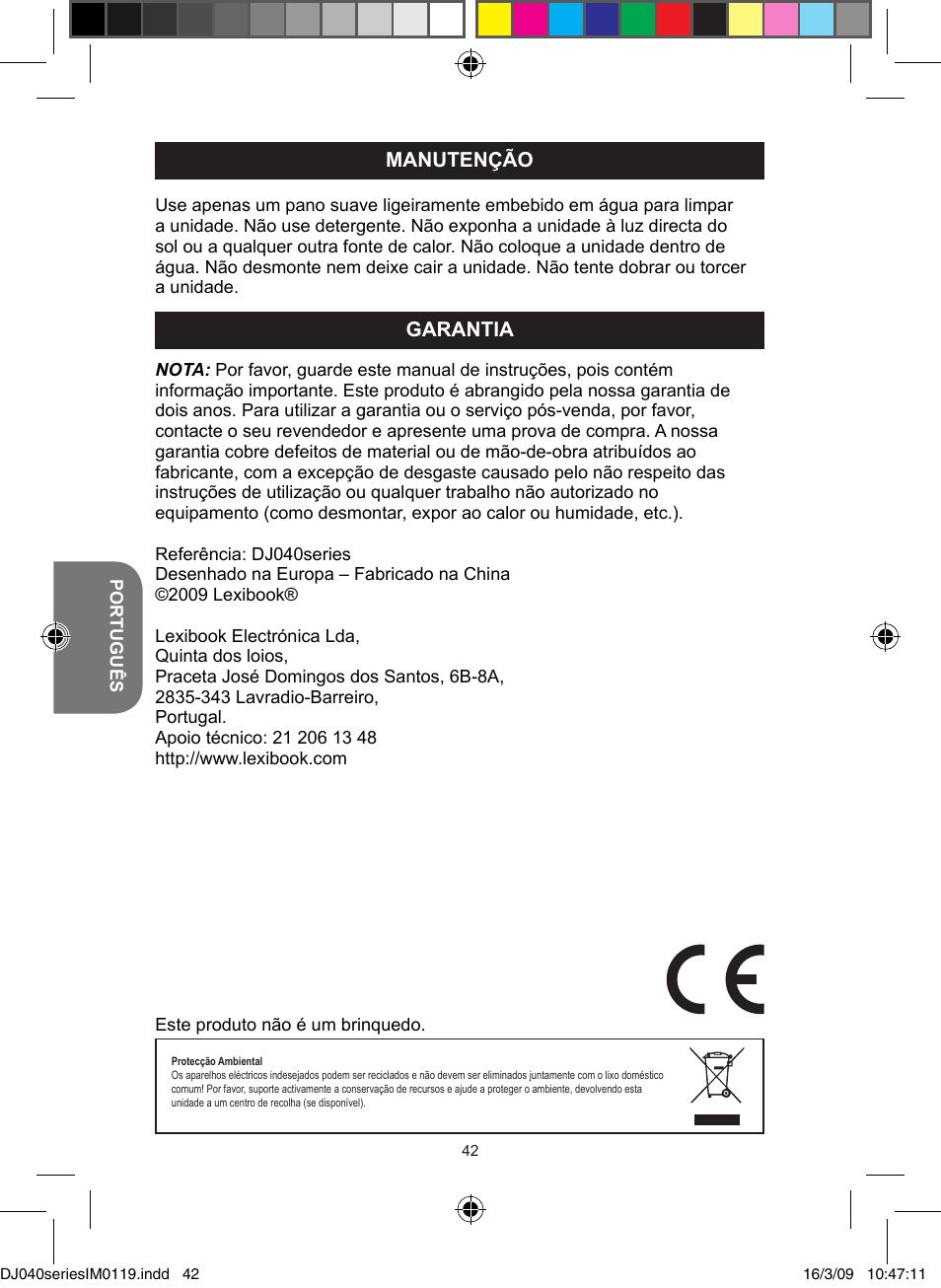 Lexibook DJ040 Series User Manual | Page 42 / 75