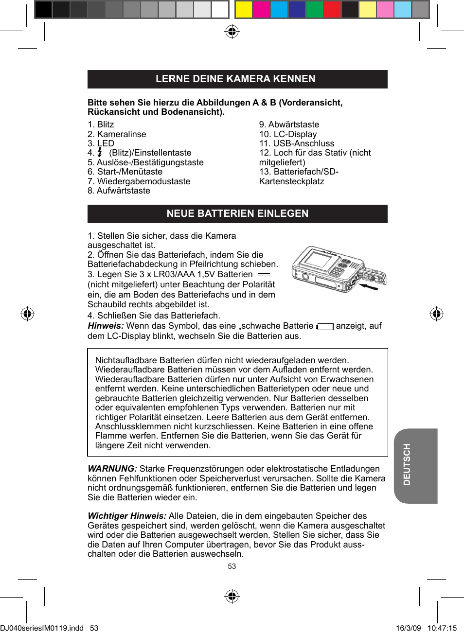 Lexibook DJ040 Series User Manual | Page 53 / 75