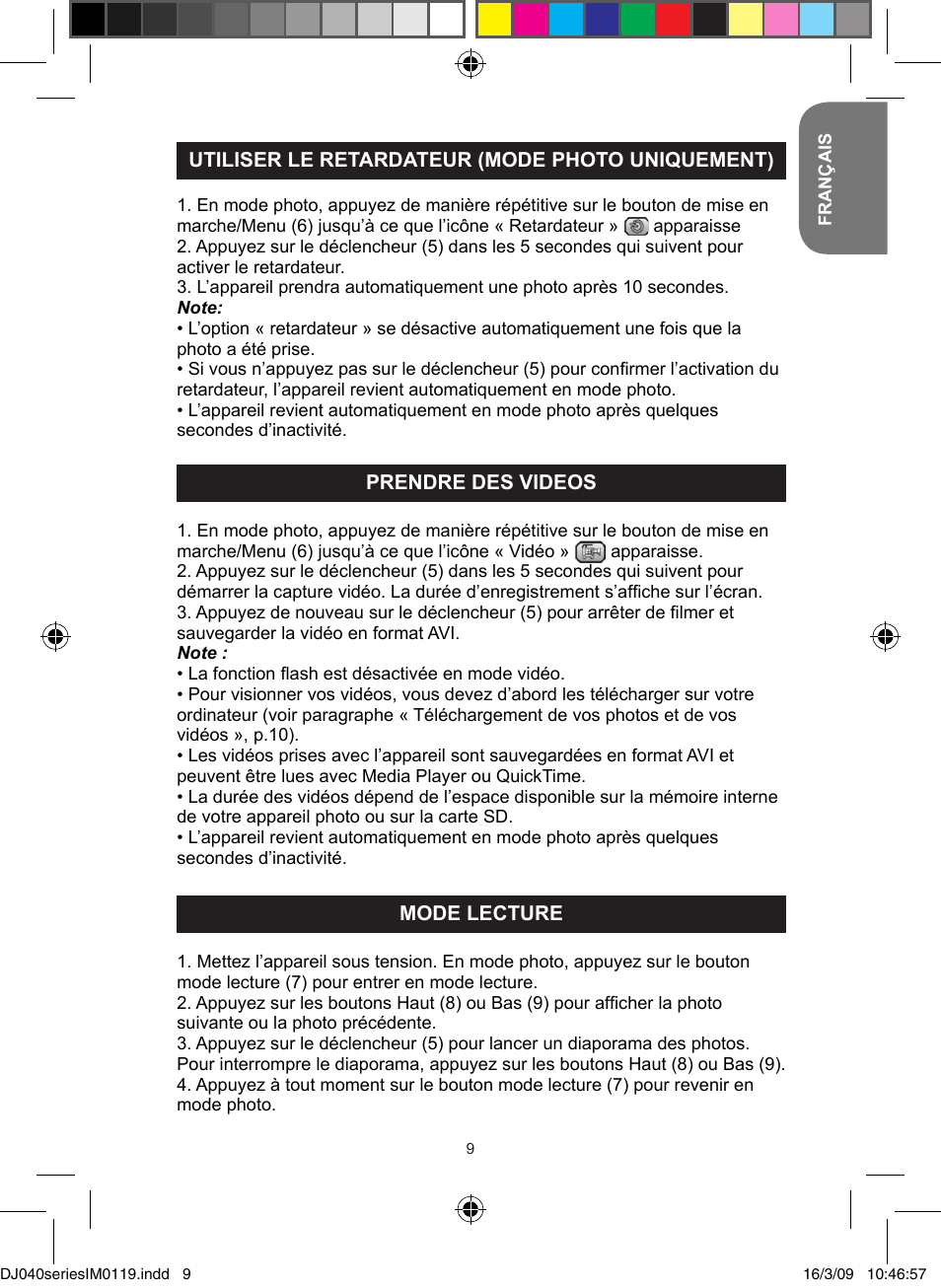 Lexibook DJ040 Series User Manual | Page 9 / 75