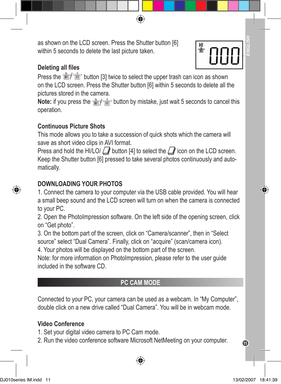 Lexibook DJ010BB / DJ010NO / DJ010SP / DJ010i1 User Manual | Page 11 / 37