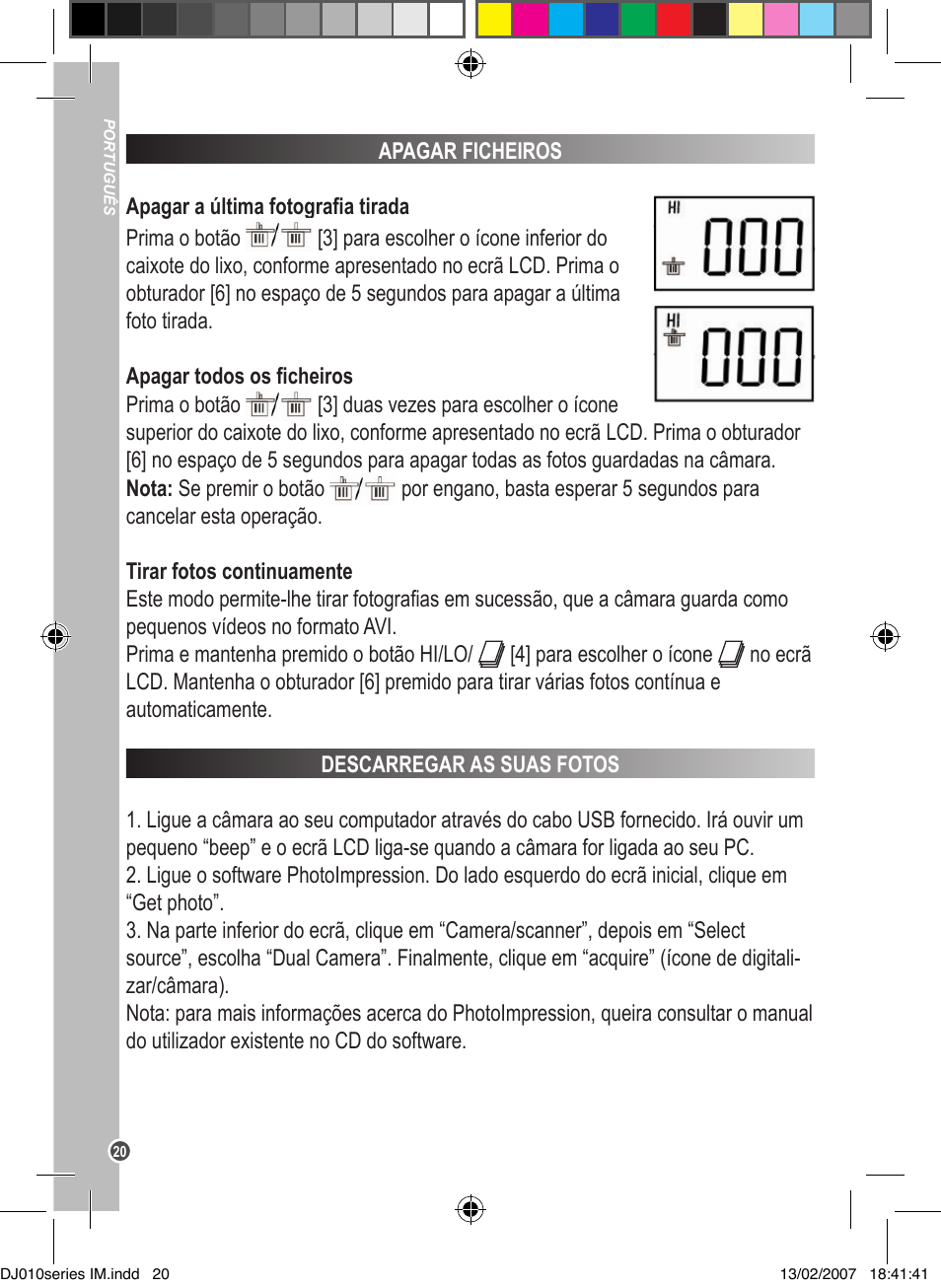 Lexibook DJ010BB / DJ010NO / DJ010SP / DJ010i1 User Manual | Page 20 / 37