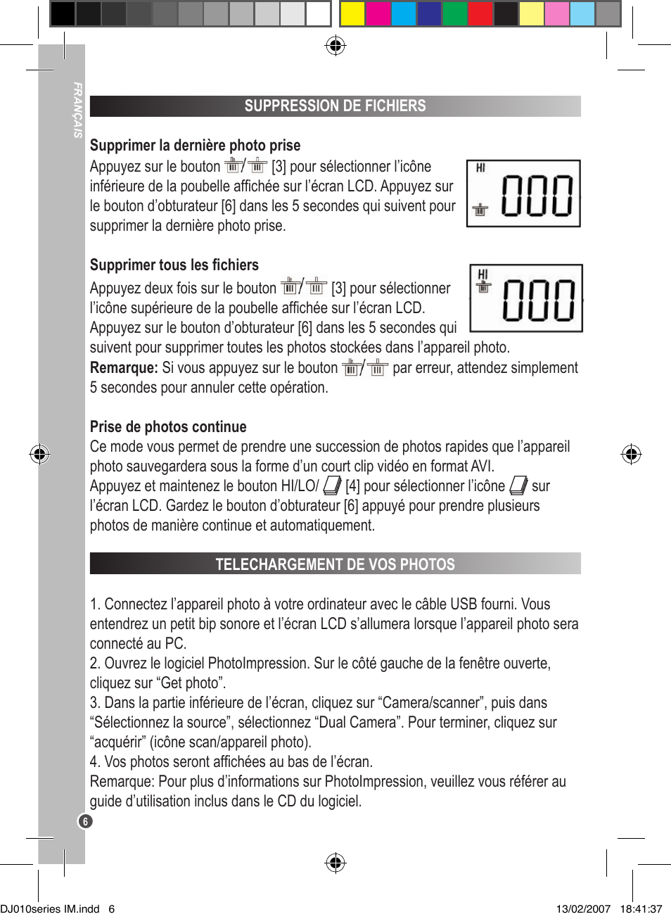 Lexibook DJ010BB / DJ010NO / DJ010SP / DJ010i1 User Manual | Page 6 / 37