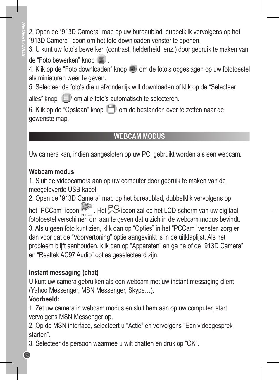 Lexibook DJ020 Series User Manual | Page 52 / 56