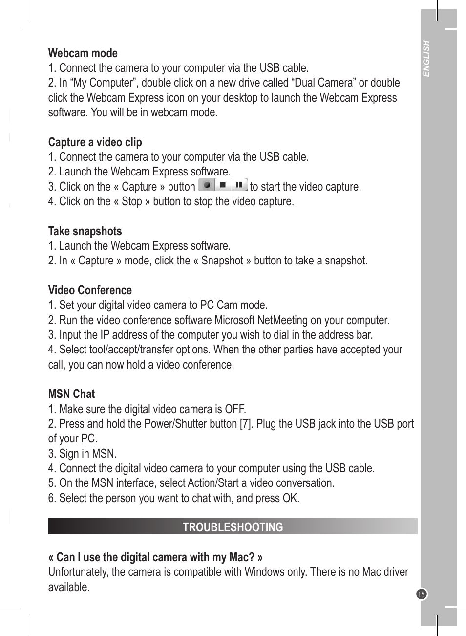 Lexibook DJ045 Series User Manual | Page 15 / 54
