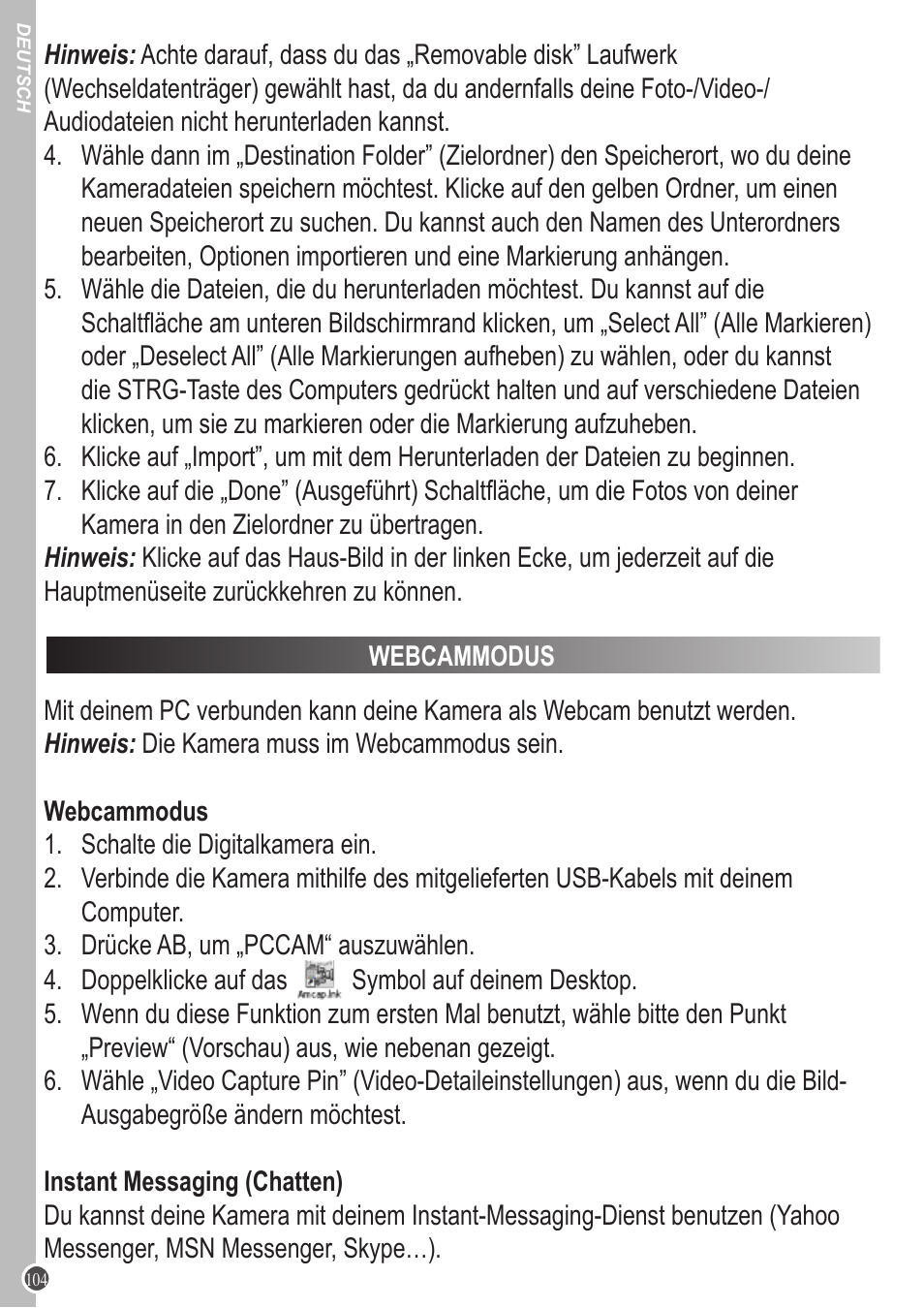 Lexibook DJ053 Series User Manual | Page 104 / 128