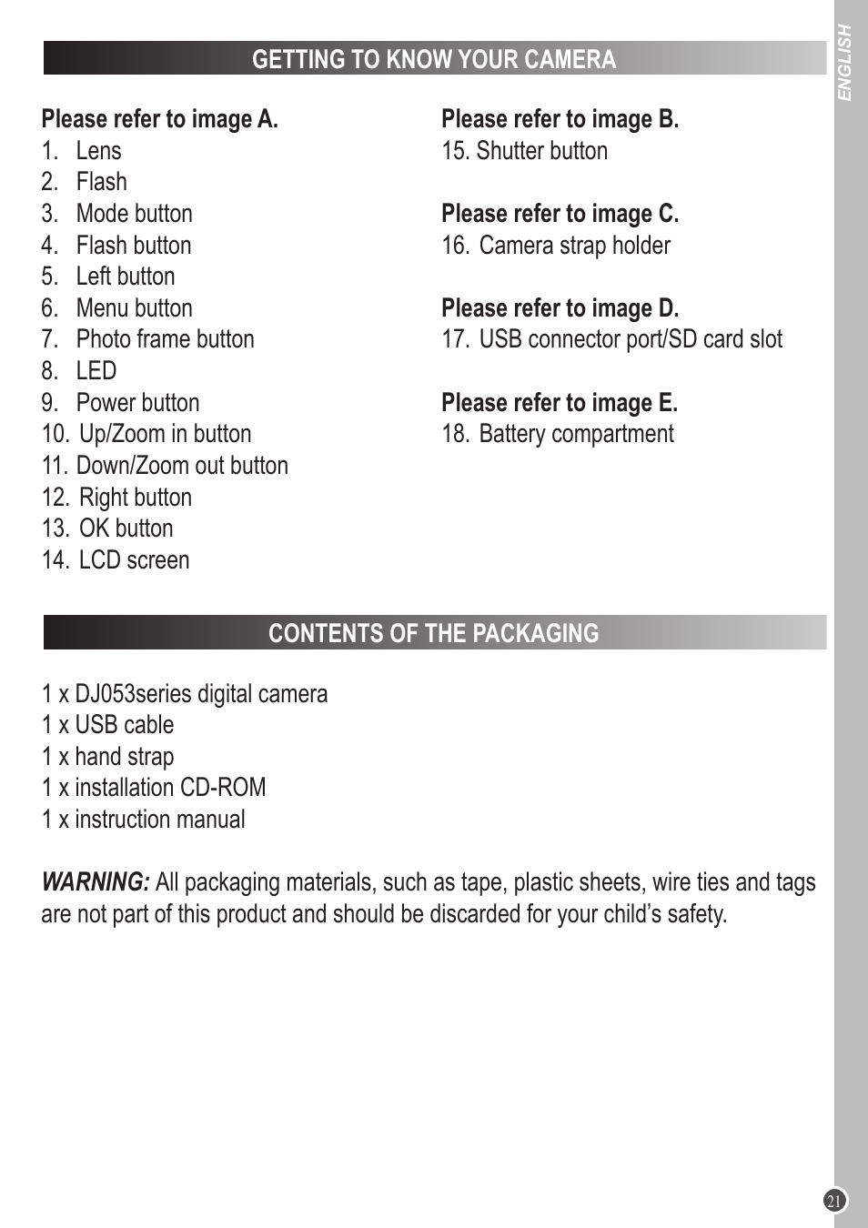 Lexibook DJ053 Series User Manual | Page 21 / 128