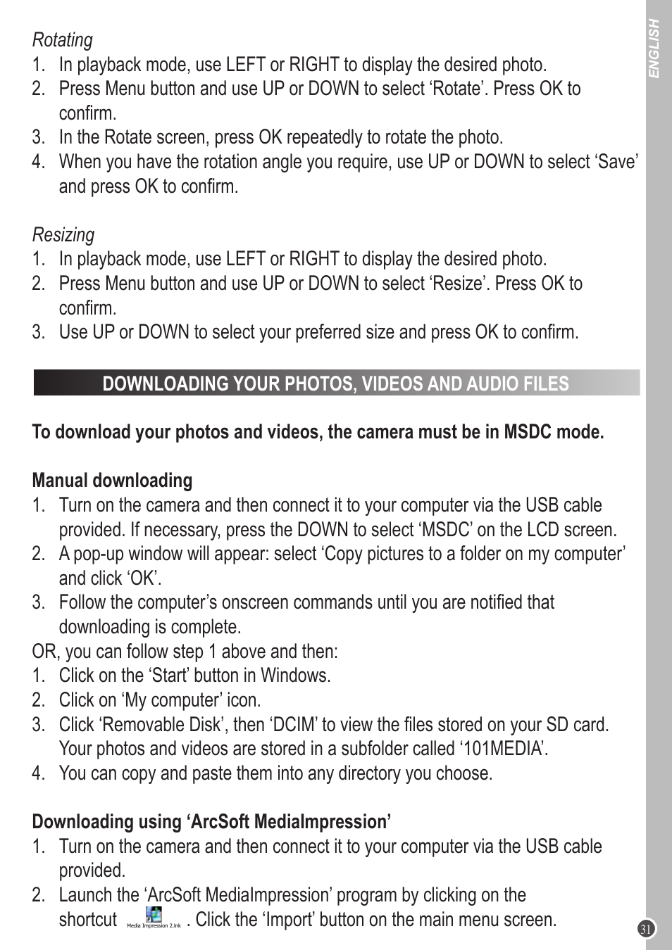 Lexibook DJ053 Series User Manual | Page 31 / 128