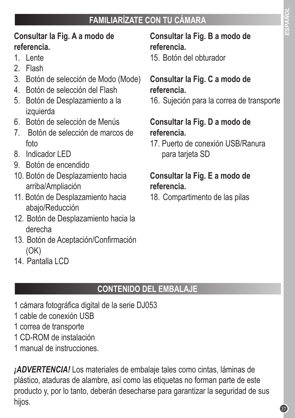 Lexibook DJ053 Series User Manual | Page 37 / 128