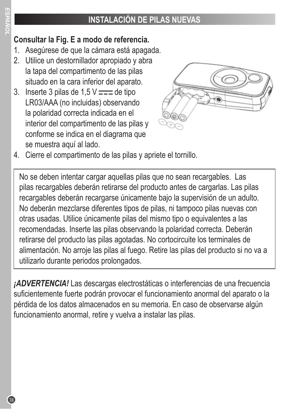 Lexibook DJ053 Series User Manual | Page 38 / 128