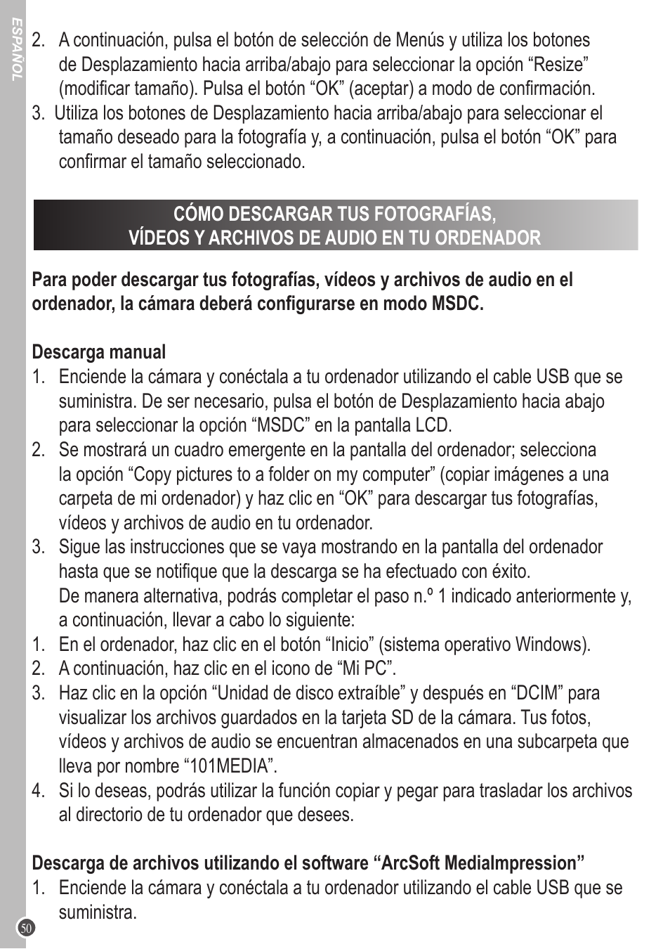 Lexibook DJ053 Series User Manual | Page 50 / 128