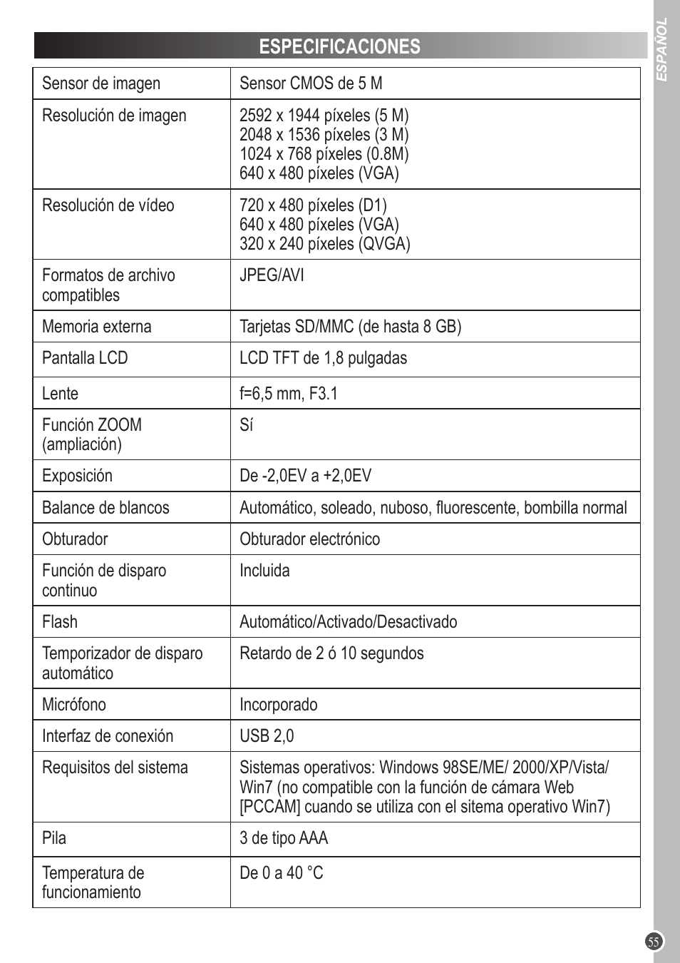 Lexibook DJ053 Series User Manual | Page 55 / 128