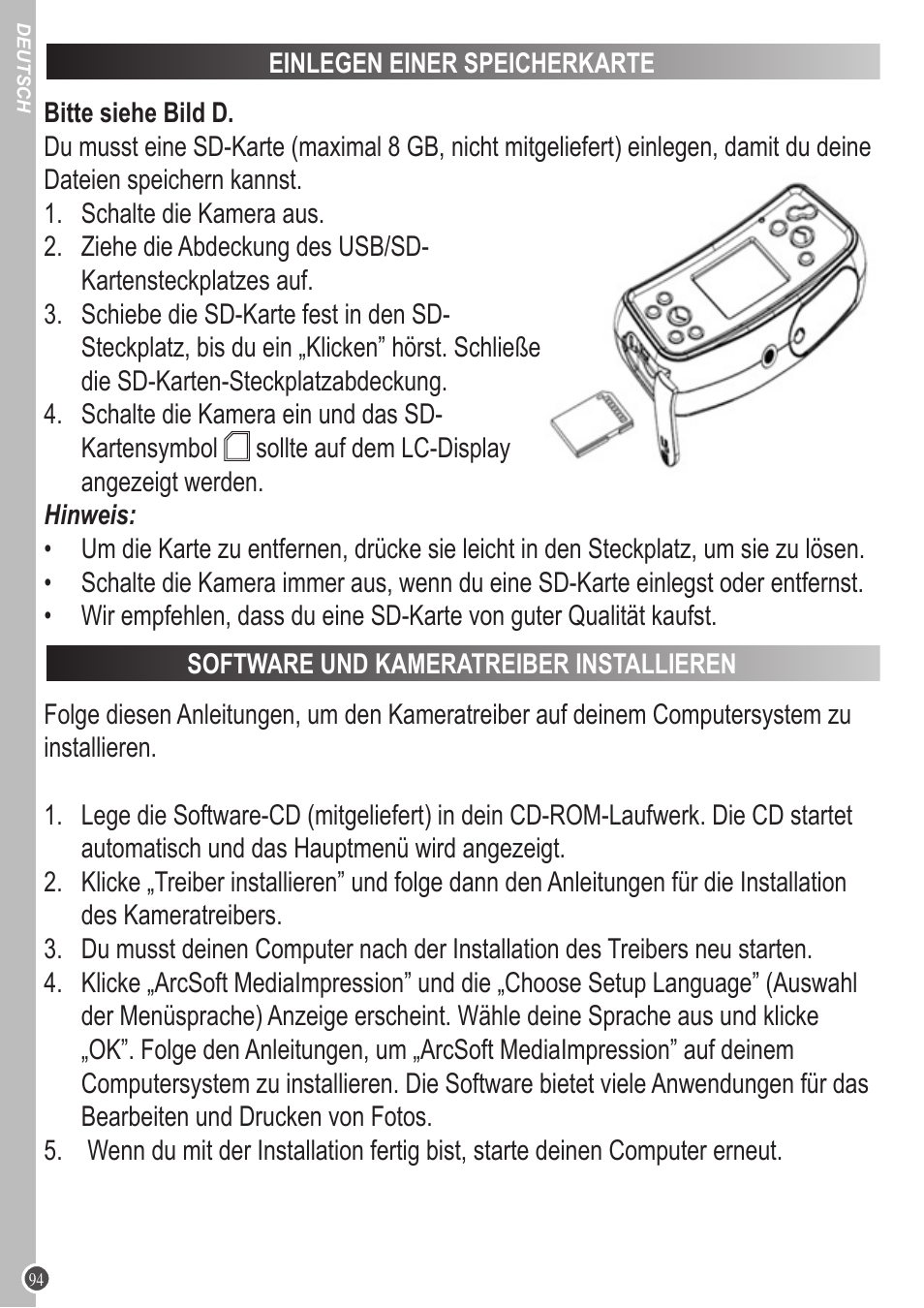 Lexibook DJ053 Series User Manual | Page 94 / 128