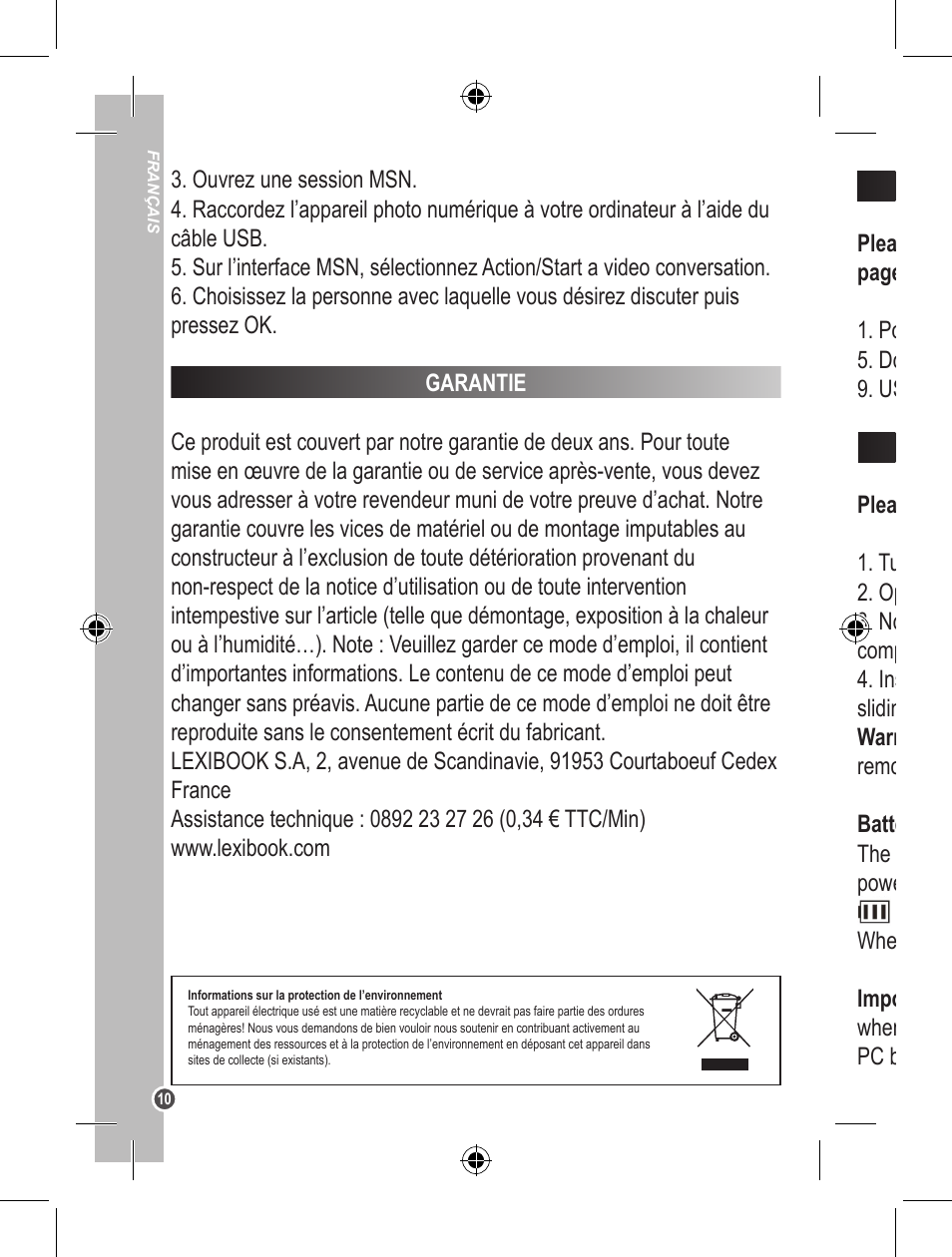 Lexibook DJ200BB User Manual | Page 10 / 51