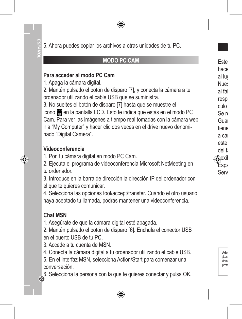 Lexibook DJ200BB User Manual | Page 22 / 51