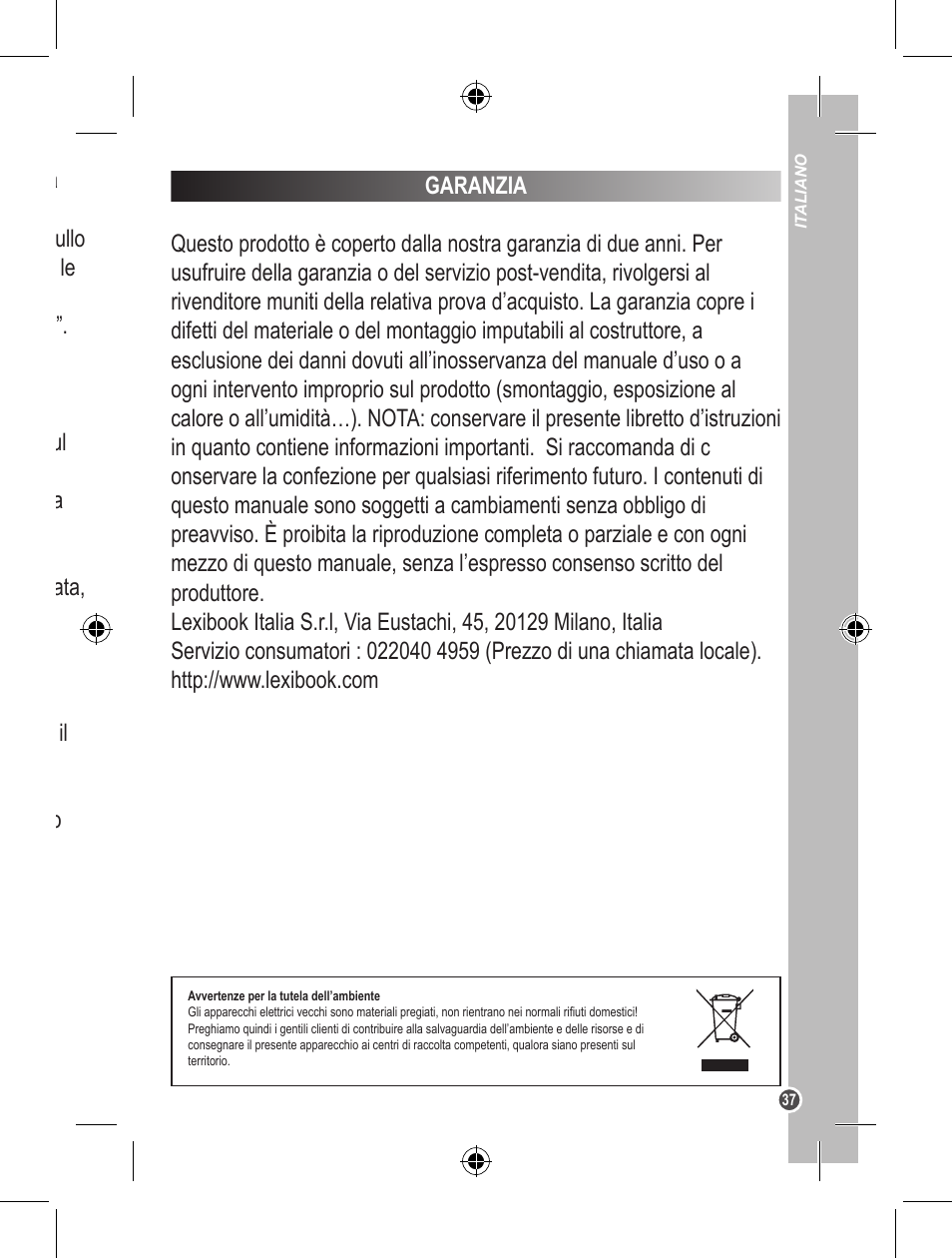 Lexibook DJ200BB User Manual | Page 37 / 51