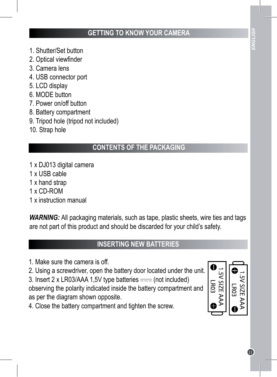 Lexibook DJ013 Series User Manual | Page 11 / 54