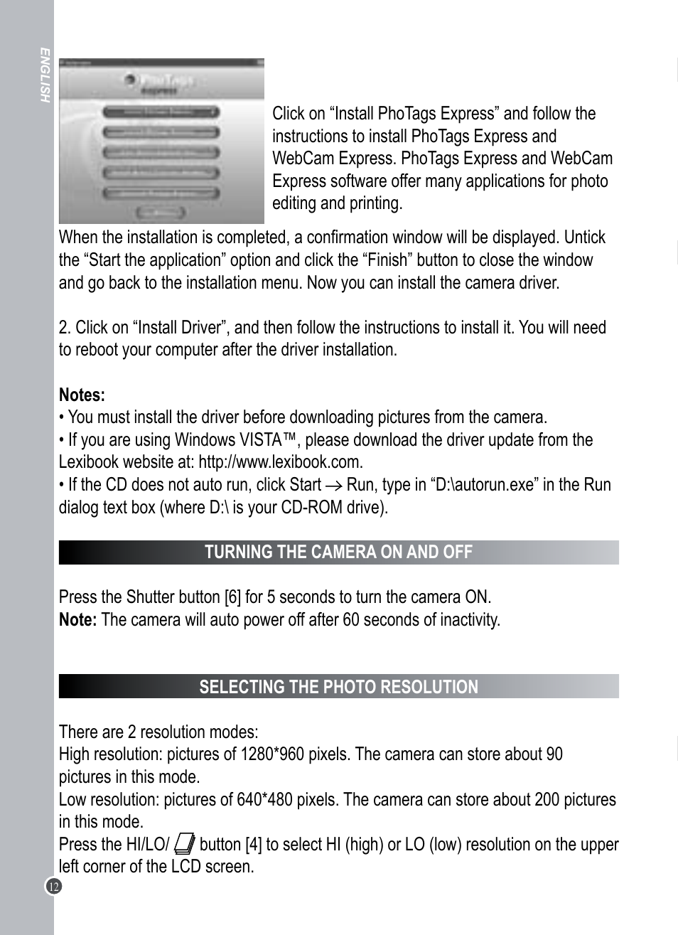 Lexibook DJ015 Series User Manual | Page 12 / 54