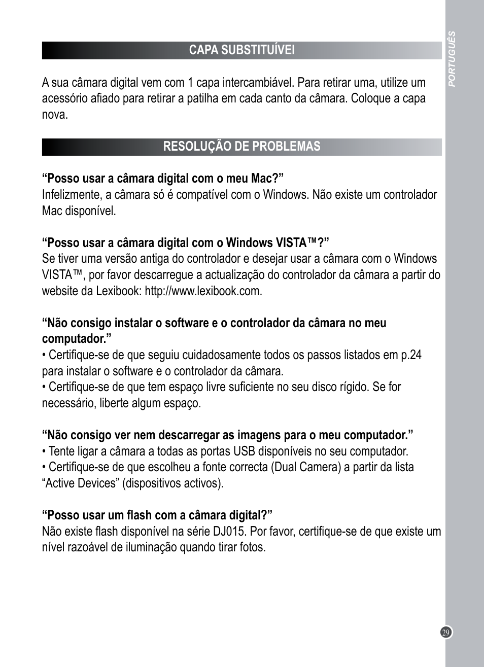 Lexibook DJ015 Series User Manual | Page 29 / 54