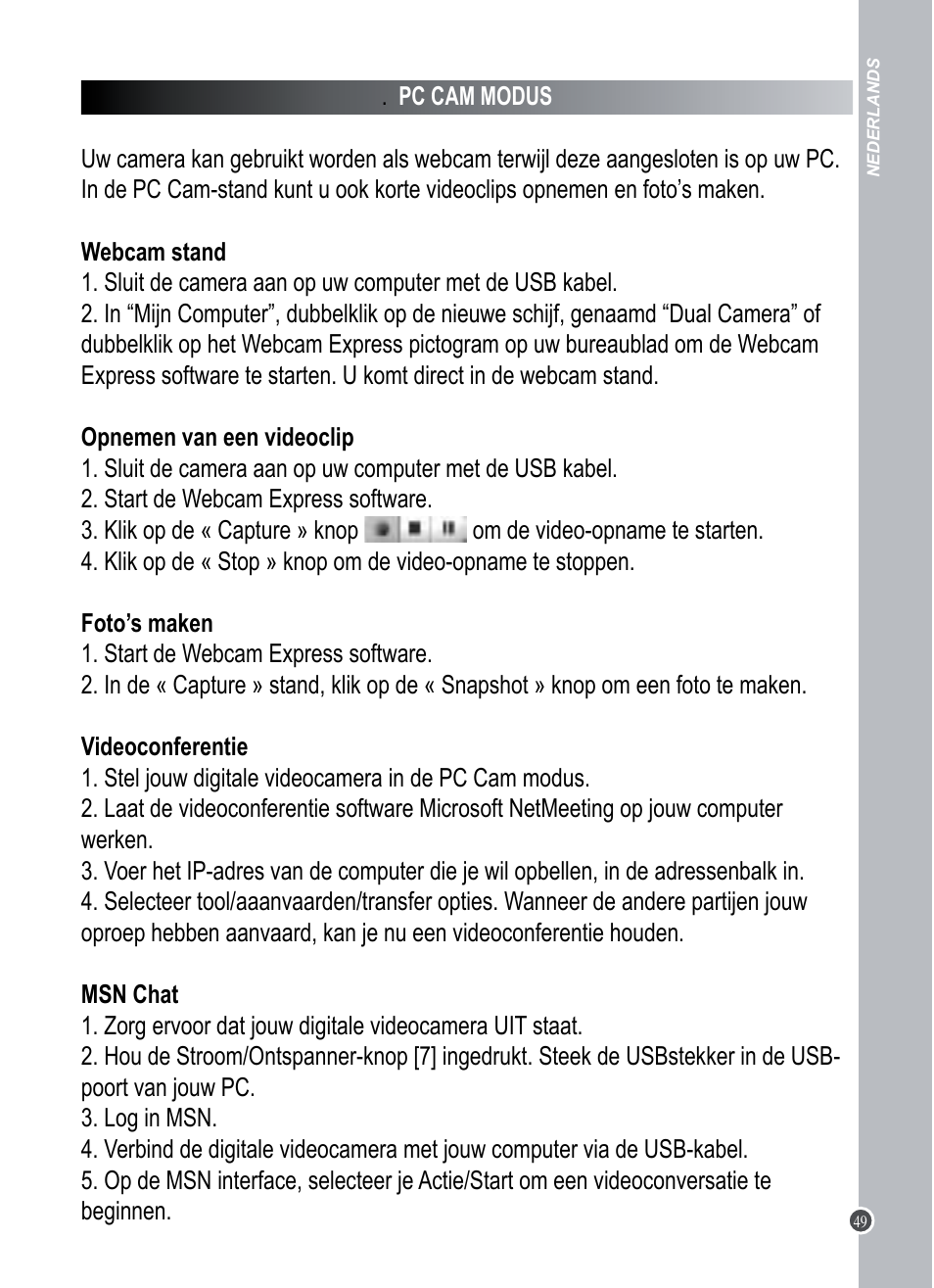 Lexibook DJ015 Series User Manual | Page 49 / 54