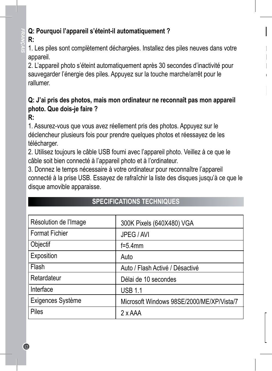 Lexibook DJ023 Series User Manual | Page 12 / 76