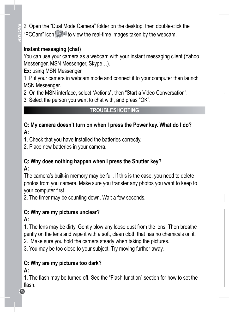 Lexibook DJ023 Series User Manual | Page 20 / 76